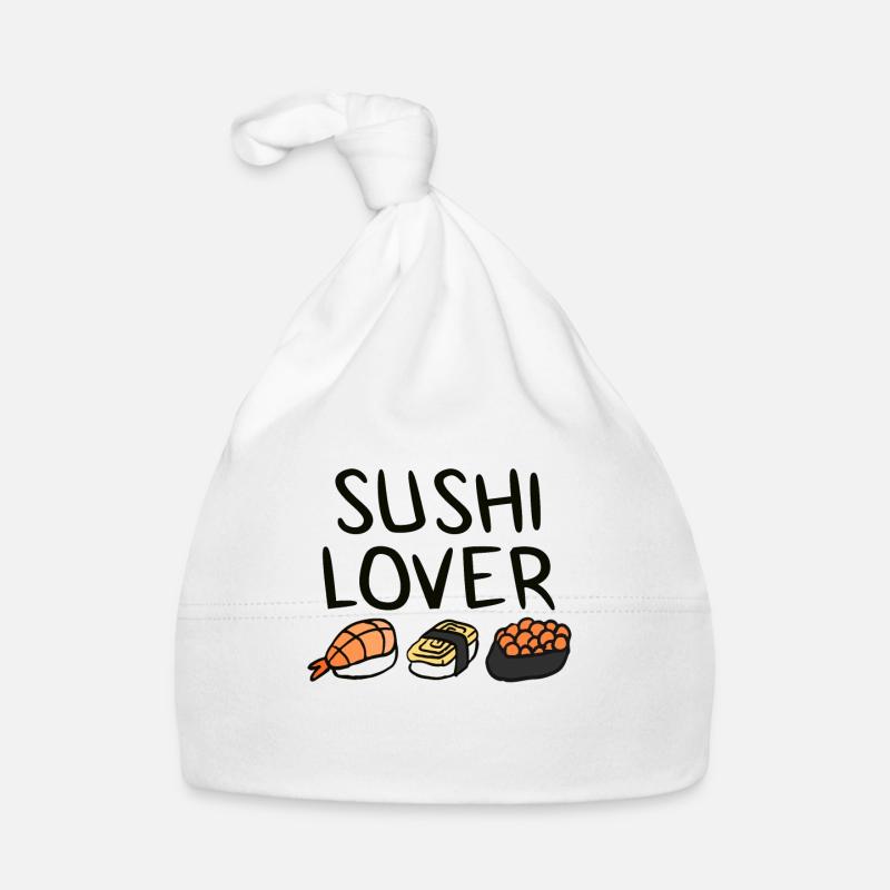 Sushi - Bonnet bio Bébé - blanc