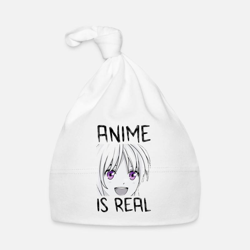 Anime gift - Organic Baby Cap - white