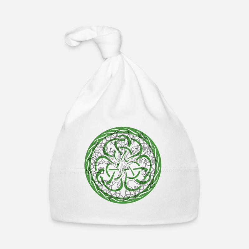 Celtic Irland Wikinger Keltisch Knoten Muster Baum Baby Bio-Mütze