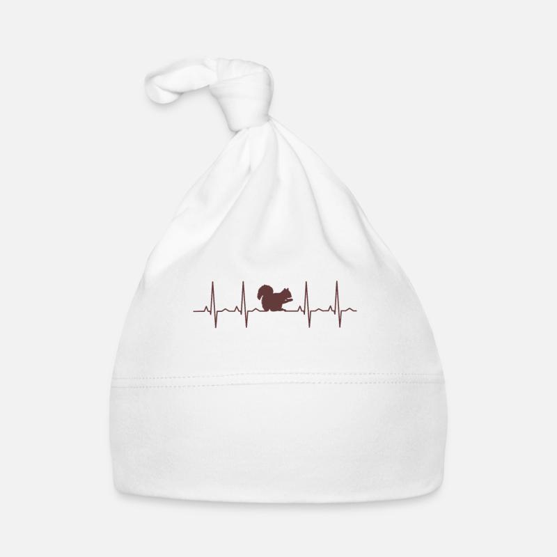 Eichhörnchen Herzschlag Baby Bio-Mütze