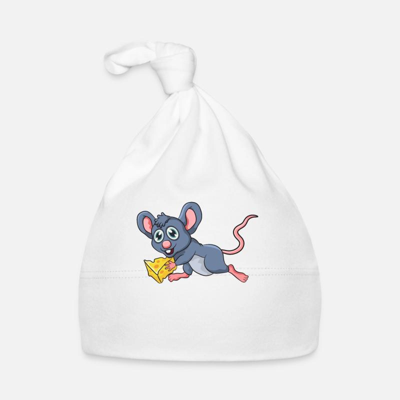 Mouse with cheese Organic Baby Cap