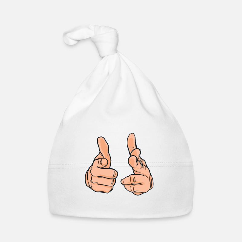 Hände Zeigen Auf Dich Finger Fingerzeig Baby Bio-Mütze