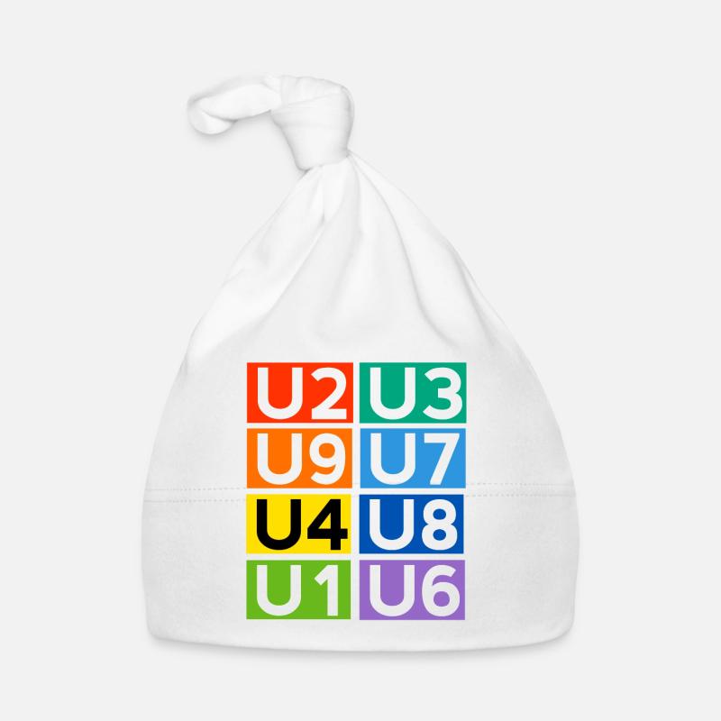 Berliner U-Bahn Baby Bio-Mütze