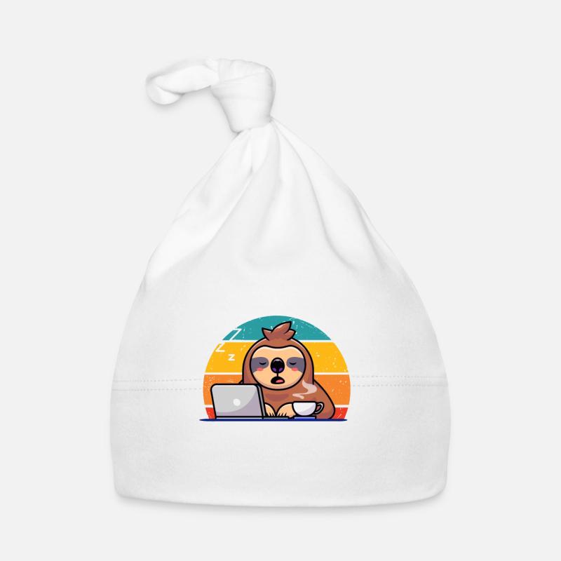 Faultier irgendwas ist hier faul Baby Bio-Mütze