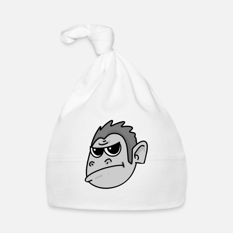 Gorilla Head Organic Baby Cap