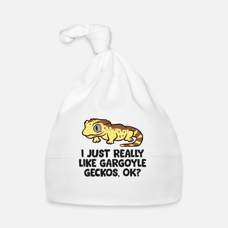 Gargoyle Gecko Lover I Just Really Like Gargoyle Organic Baby Cap