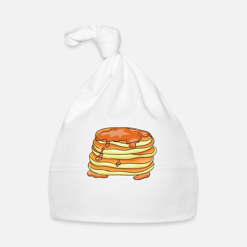 Pancakes crêpes - Bonnet bio Bébé - blanc