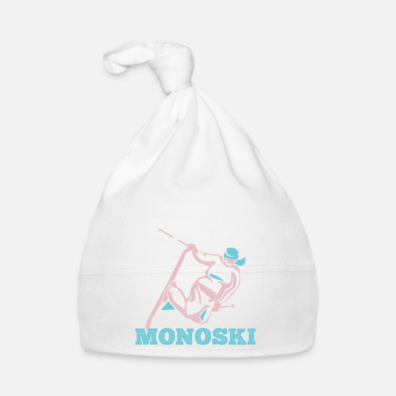 Monoski Geschenkidee Geschenk Monoskifahren Monosk Baby Bio-Mütze