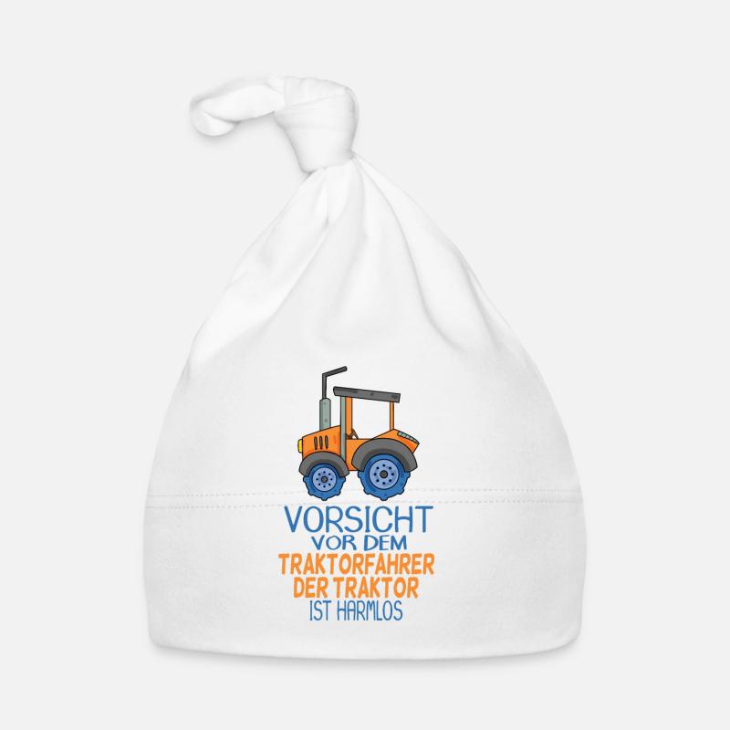 Trecker Traktorfahrer Geschenk Baby Bio-Mütze