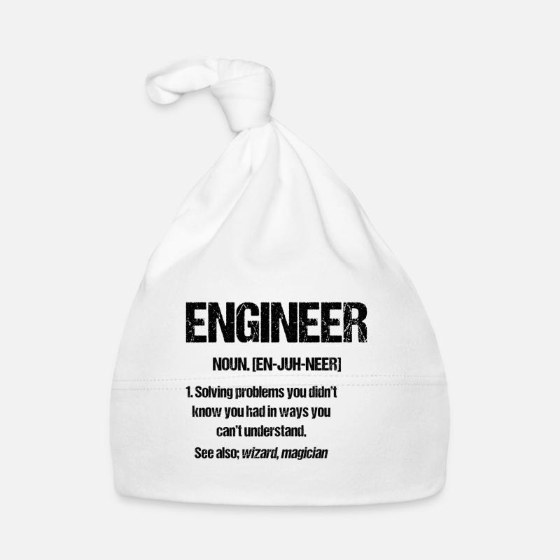 Engineer Lustig Engineering Degree Organic Baby Cap