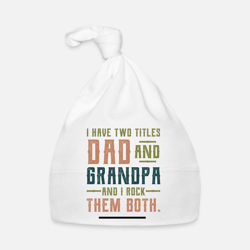Papa und Opa - Vatertagsgeschenk Baby Bio-Mütze