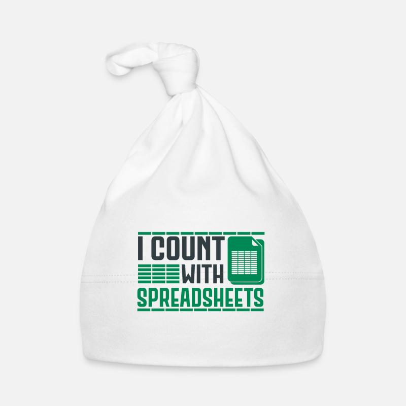 Funny Spreadsheet Accountant Baby Bio-Mütze