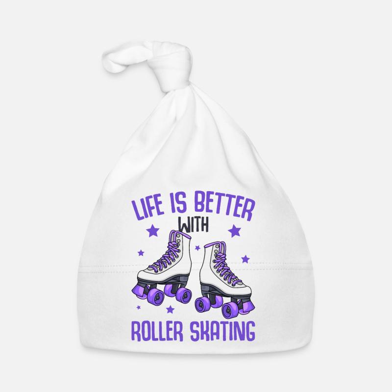 Roller skates Organic Baby Cap