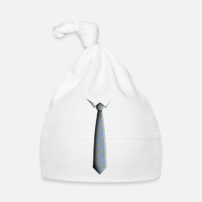 Cravate avec canard Bonnet bio Bébé