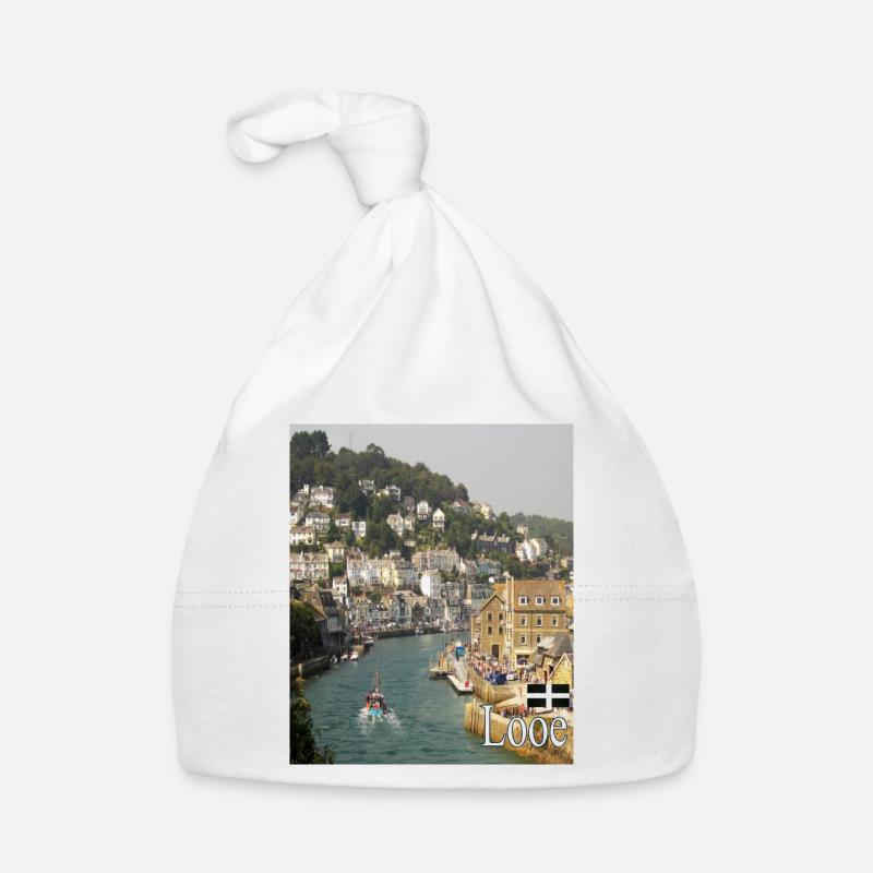 Looe, Cornwall Organic Baby Cap