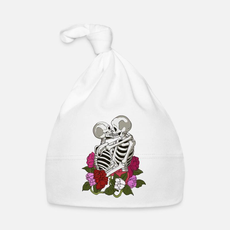 Lesbiennes couleurs de squelette cool de drapeau lesbienne Bonnet bio Bébé