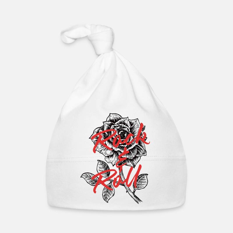 Rock and Roll - Bonnet bio Bébé - blanc
