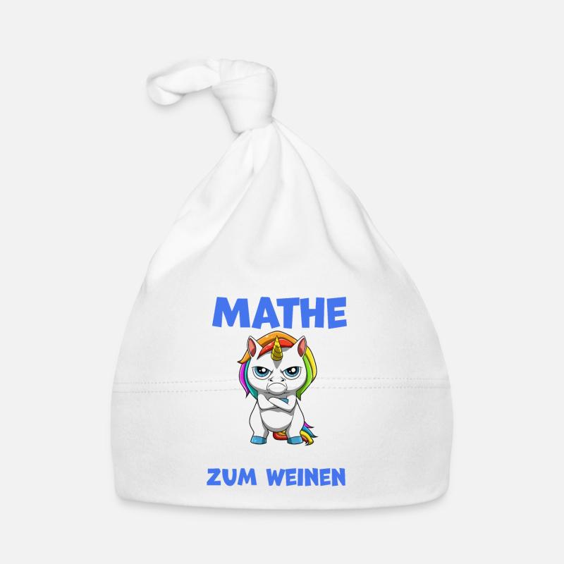 Lustiges Mathematik Einhorn Lehrer Baby Bio-Mütze