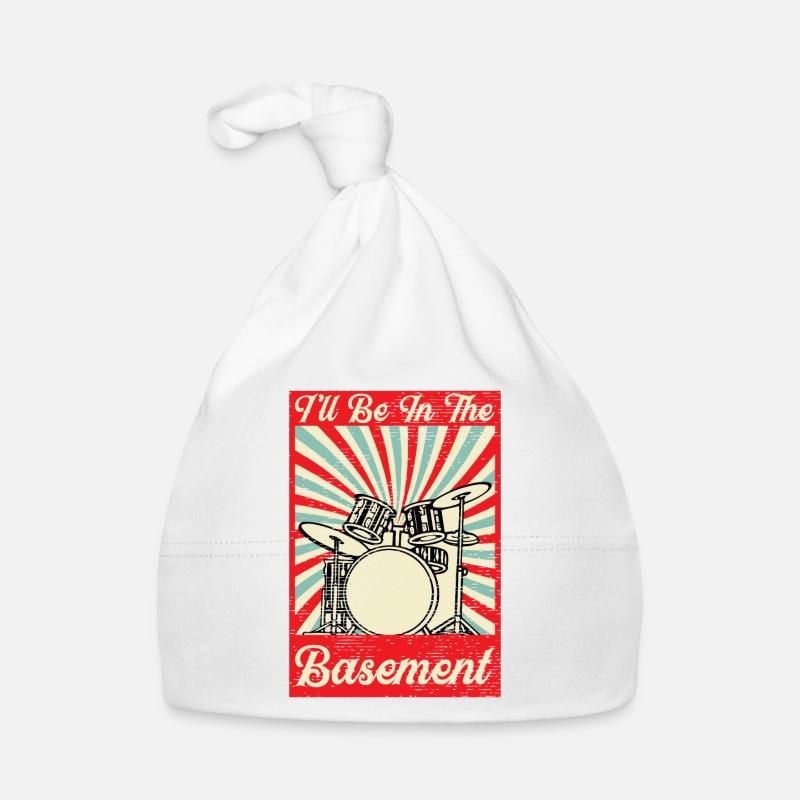 Drummer drummer drummer - Organic Baby Cap - white