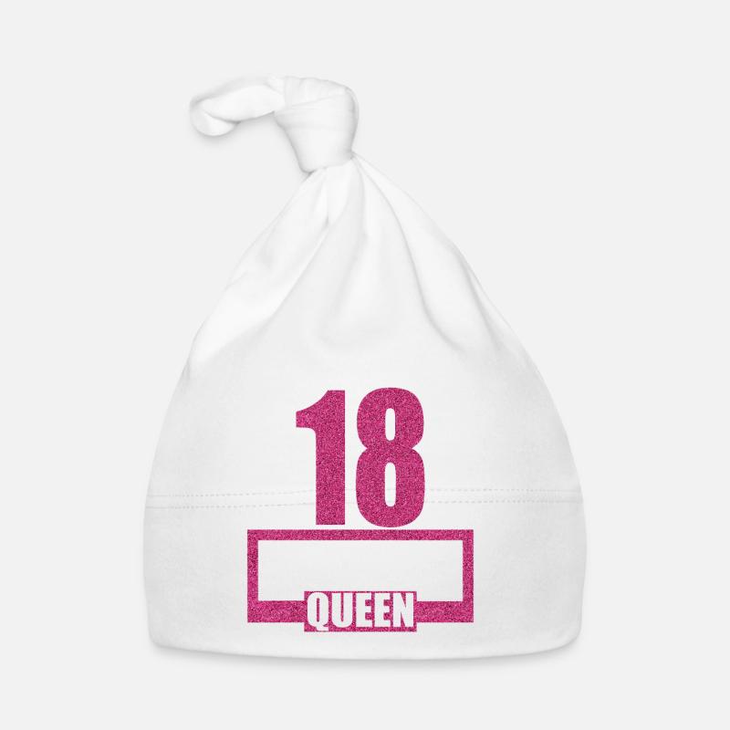 18e anniversaire 18 ans Birthday Queen Bonnet bio Bébé