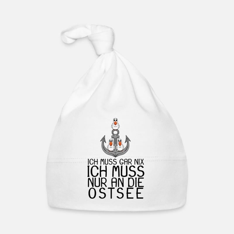 Ostsee Urlaub Geschenk Baby Bio-Mütze