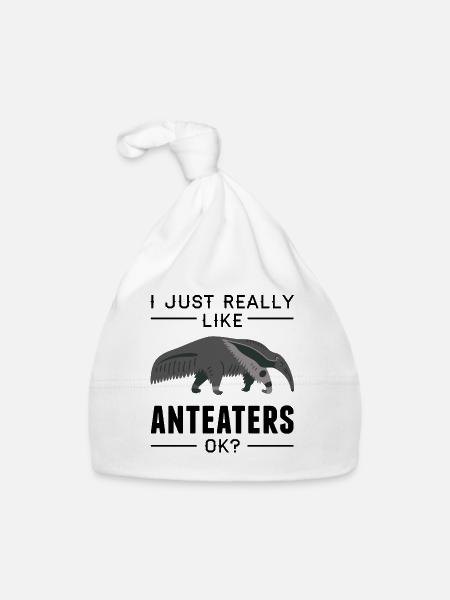 Anteater Gift Birthday Saying Women - Organic Baby Cap - white - Front