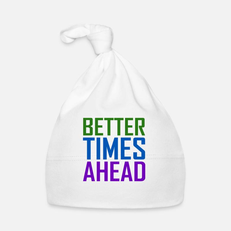 Better Times Ahead Rainbow Colorful Statement Baby Bio-Mütze