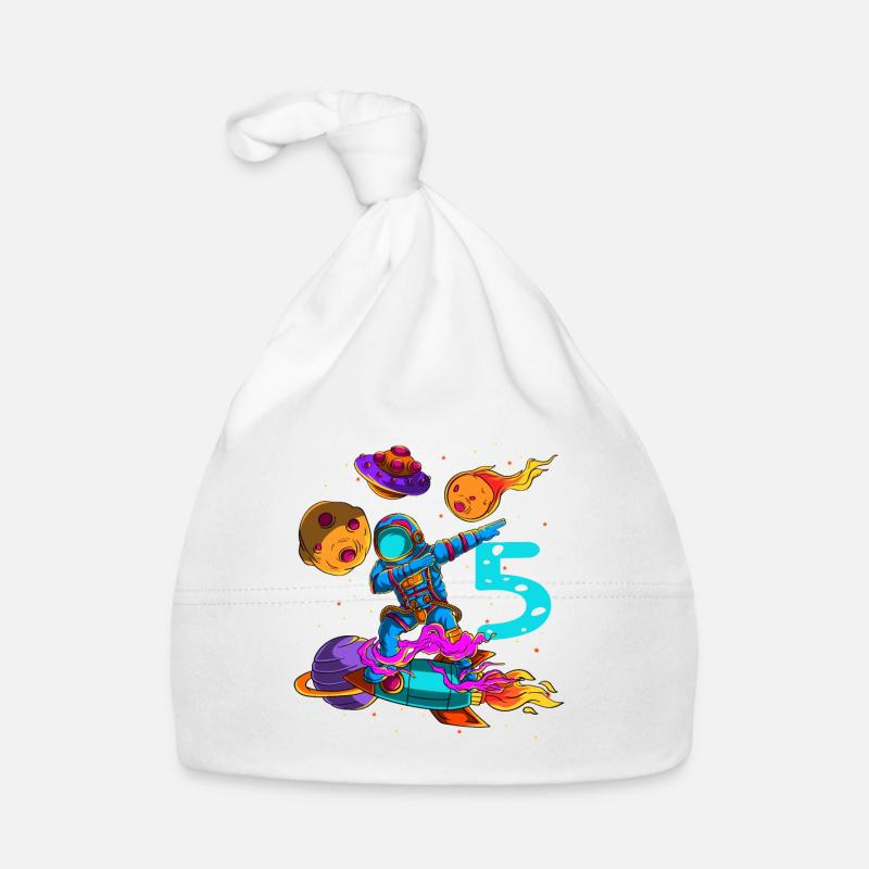 Astronaute Dans l’espace 5ème anniversaire Bonnet bio Bébé