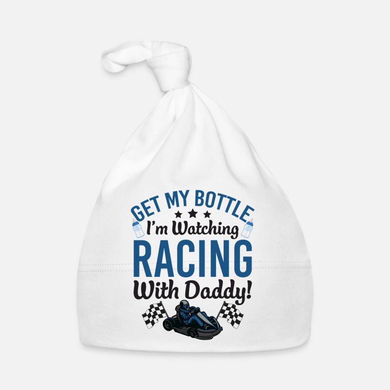 Racing With Daddy Baby Bodysuit Bonnet bio Bébé