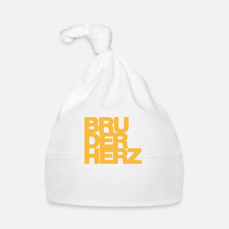Bruderherz Bester Bruder der Welt Geschenkidee Baby Bio-Mütze