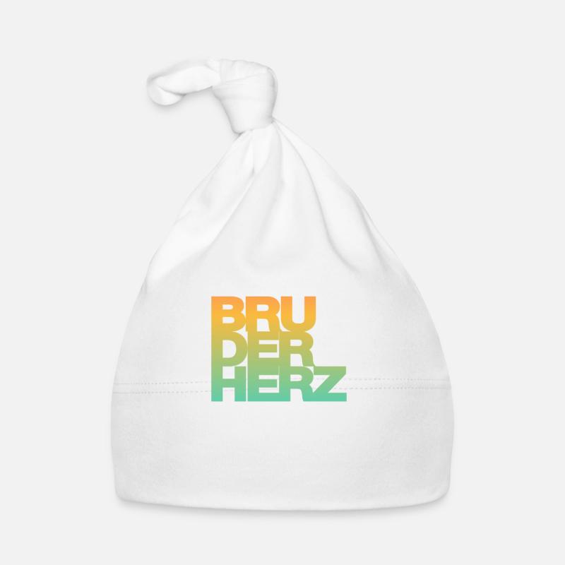 Bruderherz Bester Bruder der Welt Geschenkidee Baby Bio-Mütze