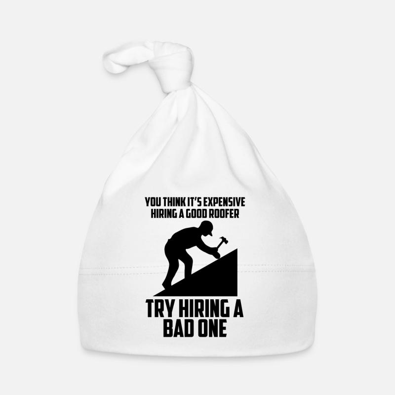 A good roofer construction roofer Organic Baby Cap