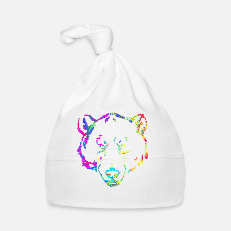 Bär marmoriert Baby Bio-Mütze