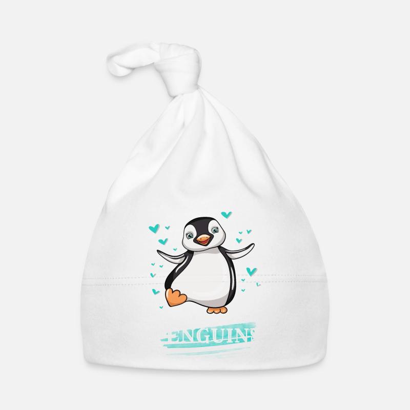 I Just Really Like Penguins Organic Baby Cap