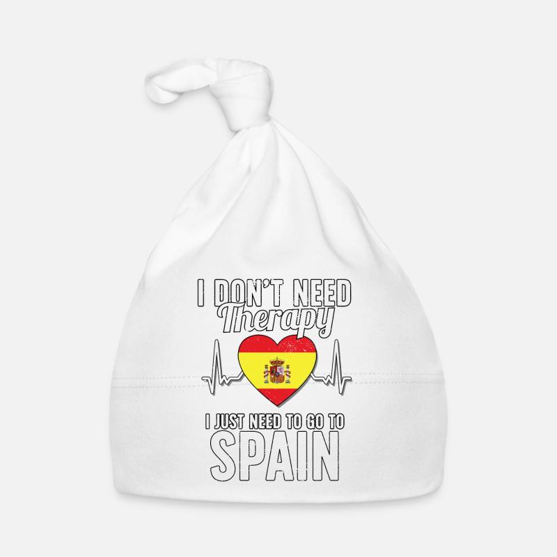 Spain flag I Spanish Souvenirs Bonnet bio Bébé