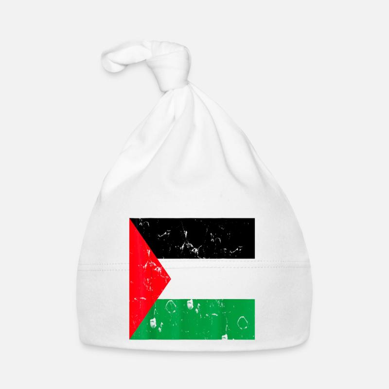 Palestine Liberté libre Liberté Gaza - Bonnet bio Bébé - blanc