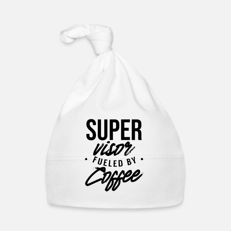 Supervisor Driven By Coffee Overseer Profession Organic Baby Cap