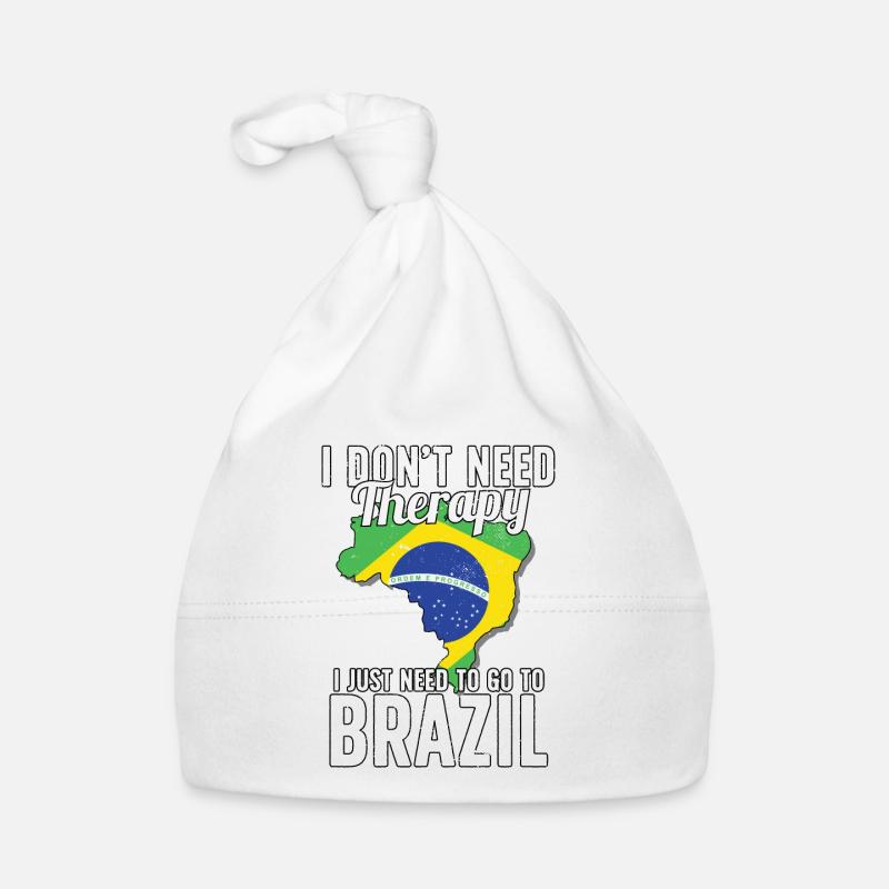 Drapeau du Brésil I souvenirs brésiliens Bonnet bio Bébé