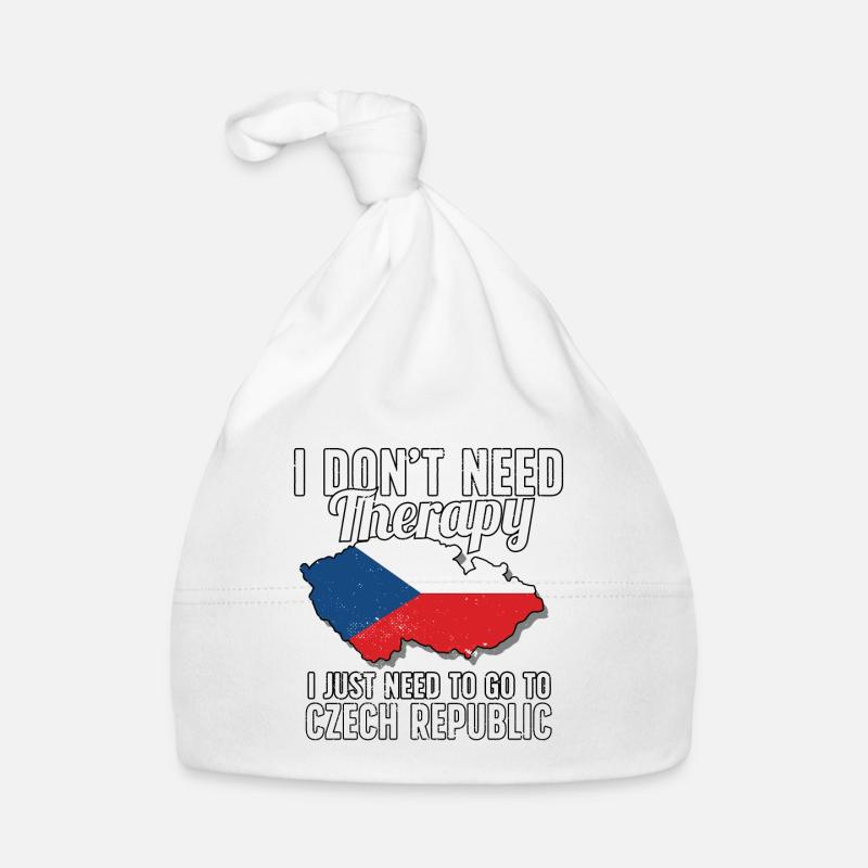 Drapeau de la République tchèque I Souvenirs tchèques Bonnet bio Bébé
