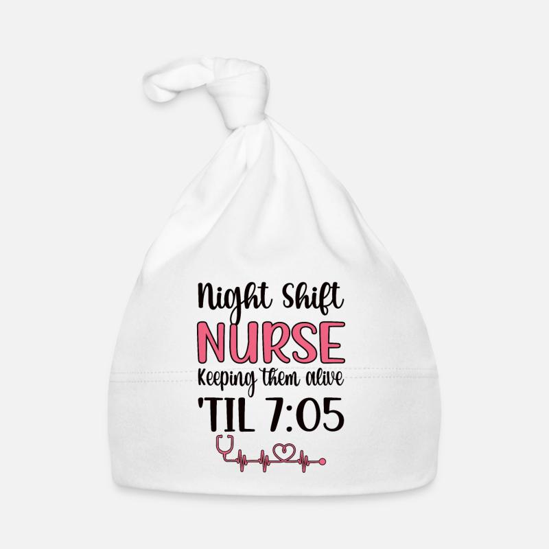Nachtschicht Krankenpflegerin Krankenschwester Baby Bio-Mütze