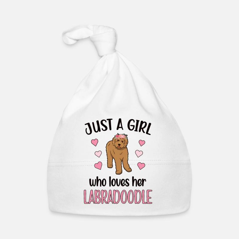Labradoodle Mädchen Hundebesitzer Labradoodle Mama Organic Baby Cap