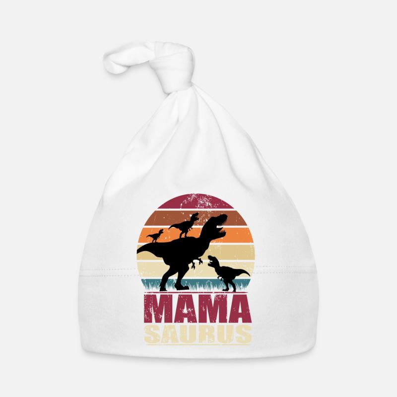 Mamasaurus Rex Dinosaur Nut Dino Triplets Organic Baby Cap