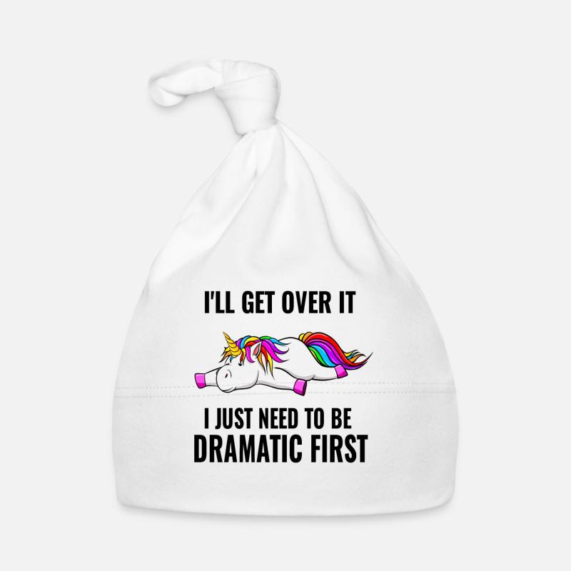 UNICORN Dramatic First - Baby Bio-Mütze - Weiß