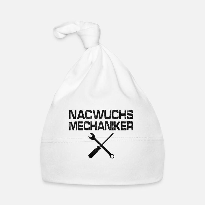 Nachwuchs Mechaniker Baby Bio-Mütze