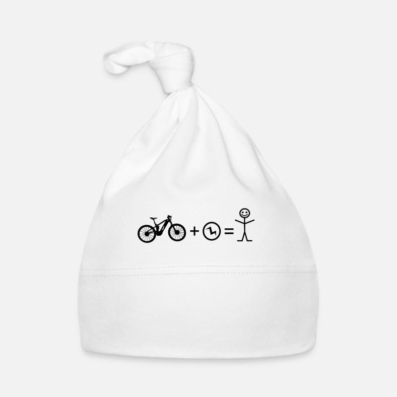 Vélo E-Bike Strichnnchen E-VTT cycliste Bonnet bio Bébé
