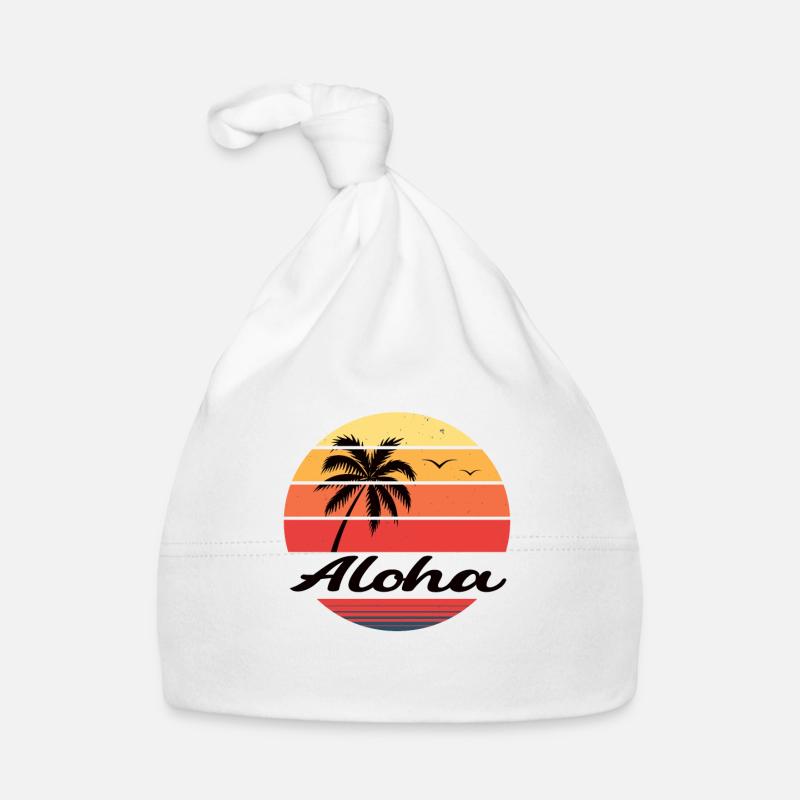 Palmen Aloha Baby Bio-Mütze