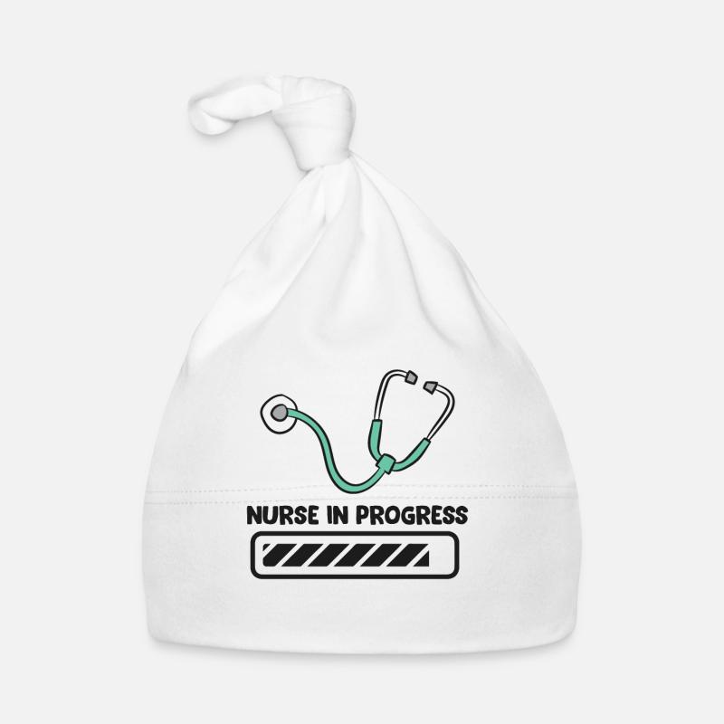 Funny Nurse Lover Nurse In Progress Future Nurse Organic Baby Cap