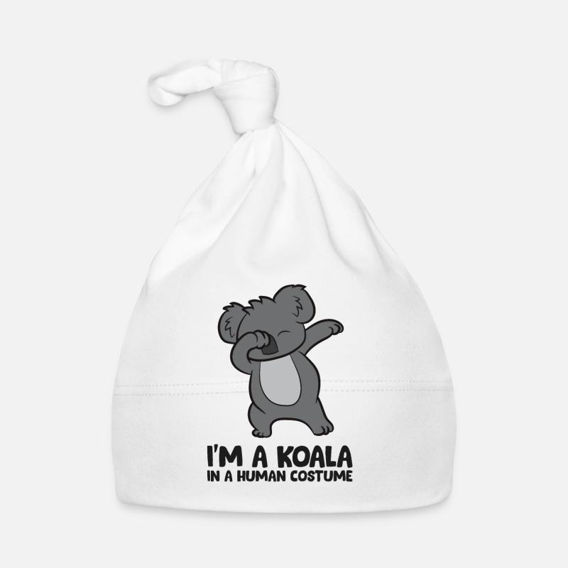 Ich bin ein Koala in einem menschlichen Kostüm Baby Bio-Mütze