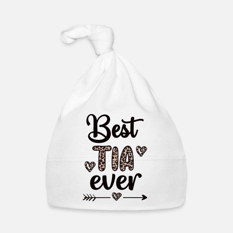 Beste Tia Oma Muttertag Geschenk Tia Großmutter - Baby Bio-Mütze - Weiß