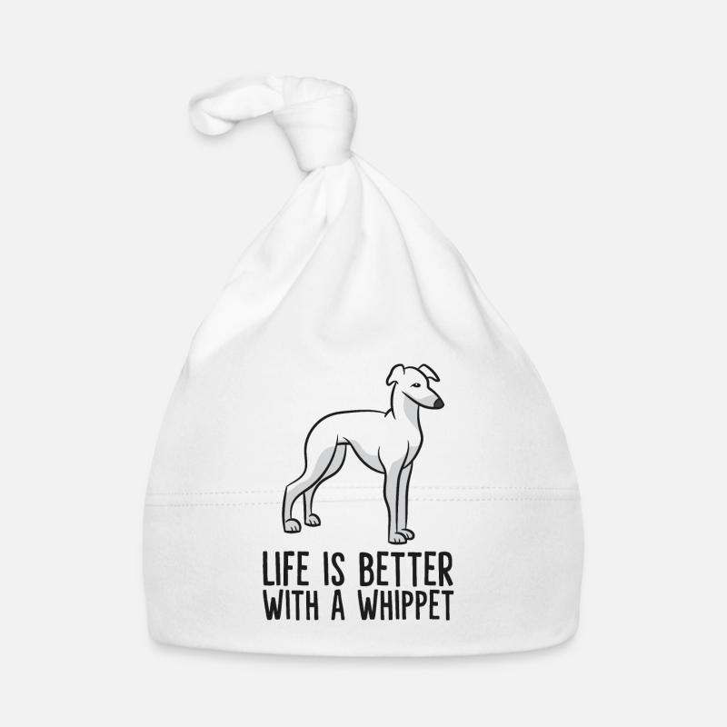 Funny Whippet Lover Life Is Better With Whippets Organic Baby Cap